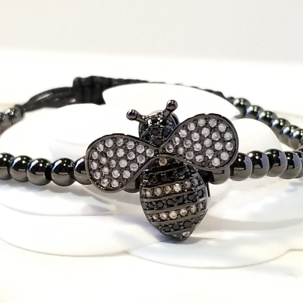 NEW Pave CZ Bumble Bee Bracelet - Picture 4 of 4